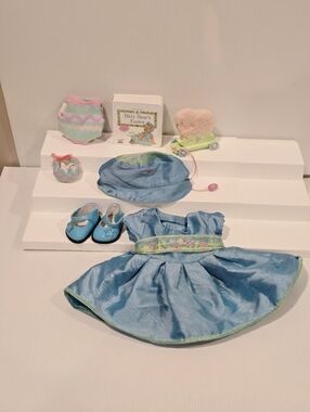 American Girl Bitty Baby Beautiful Blooms set Outfit Shoes Easter 2003 Retired